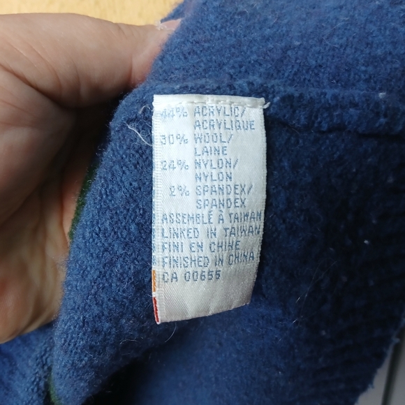 SMARTSET Y2K Turtle Neck Women Size M Colurful Long Sleeve 30% Wool - Picture 5 of 8